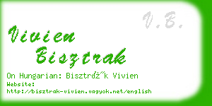 vivien bisztrak business card